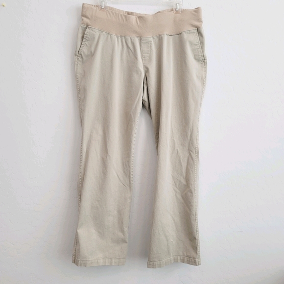 duo Maternity Pants - Duo Maternity Cream pants Size Large Maternity